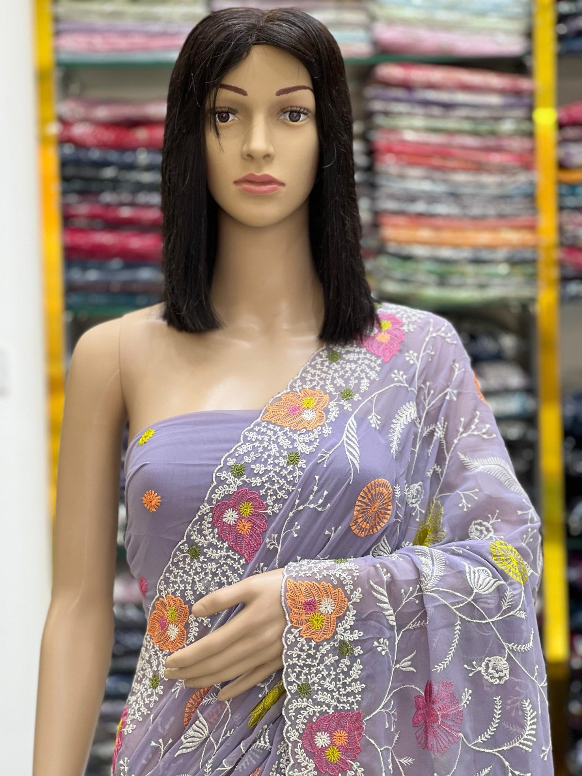 Georgette sarees - Image 12