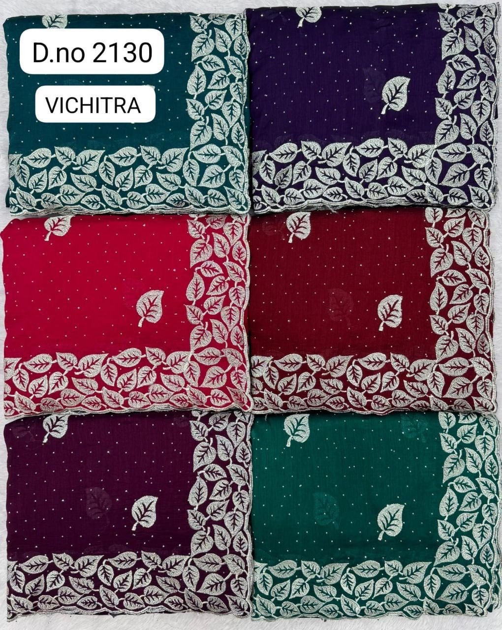 Vichitra silk saree - Image 9