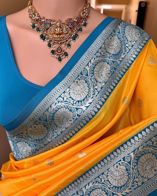 Soft banarasi silk saree - Image 7