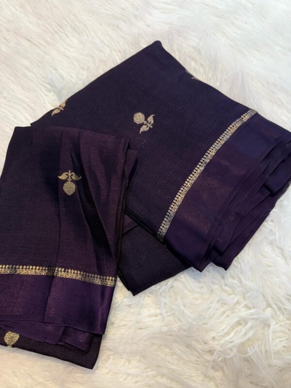Viscose Khadi silk saree - Image 17