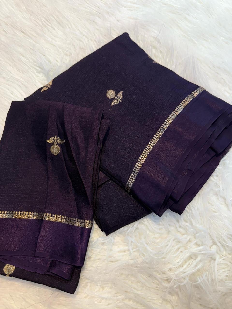 Viscose Khadi silk saree - Image 17