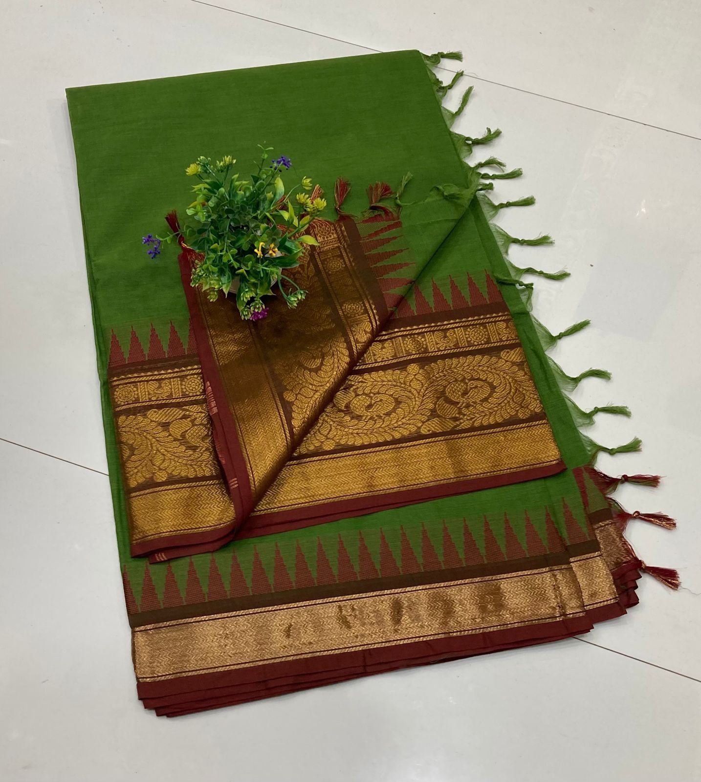 Kanchi Cotton Sarees - Image 16