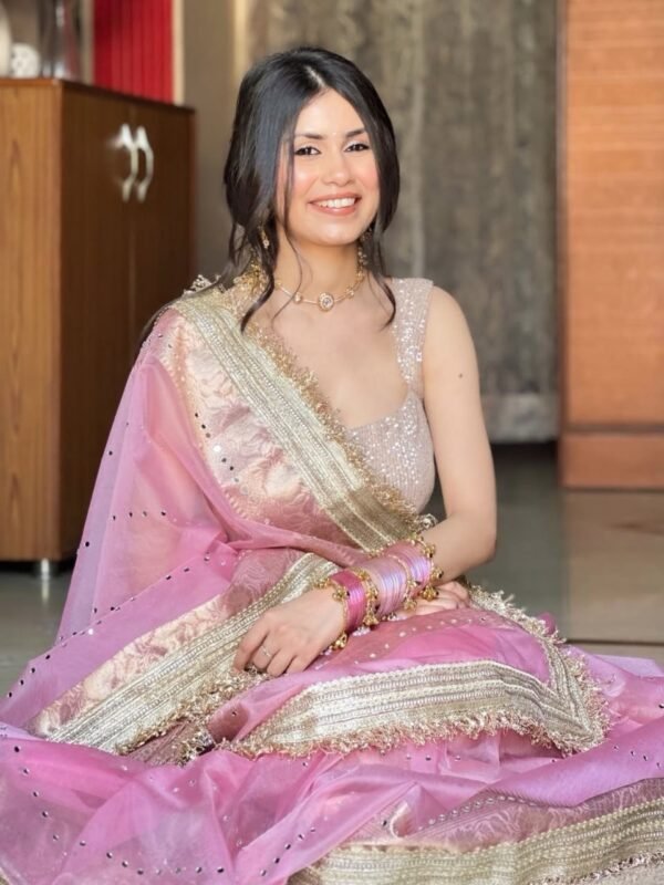 Banarasi kora silk sarees with pearl & mirror work - Image 8