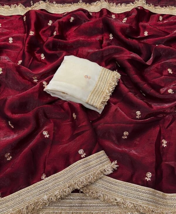 Space satin sarees - Image 9