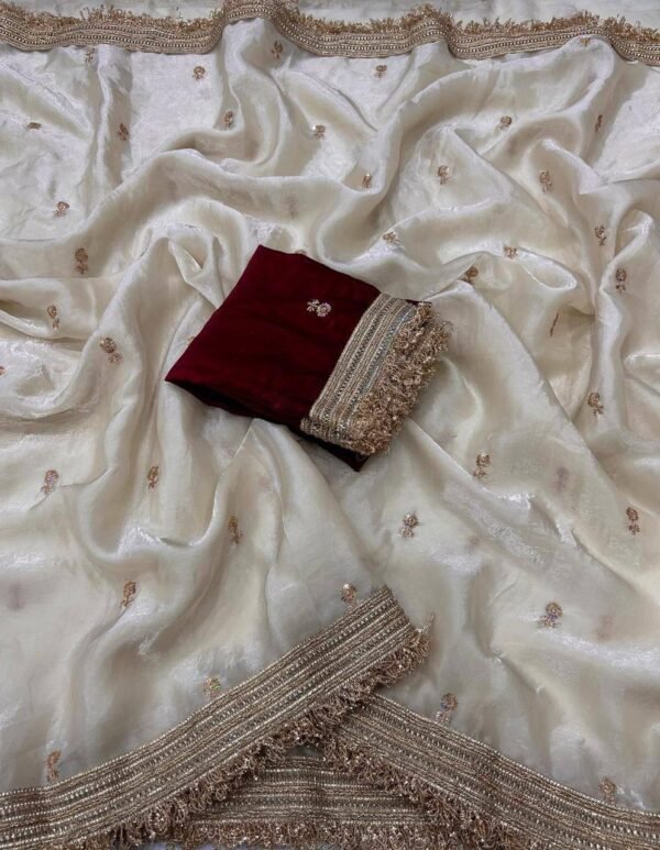 Space satin sarees - Image 8