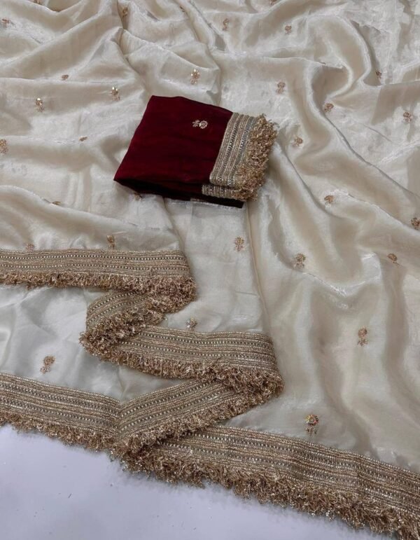 Space satin sarees - Image 6