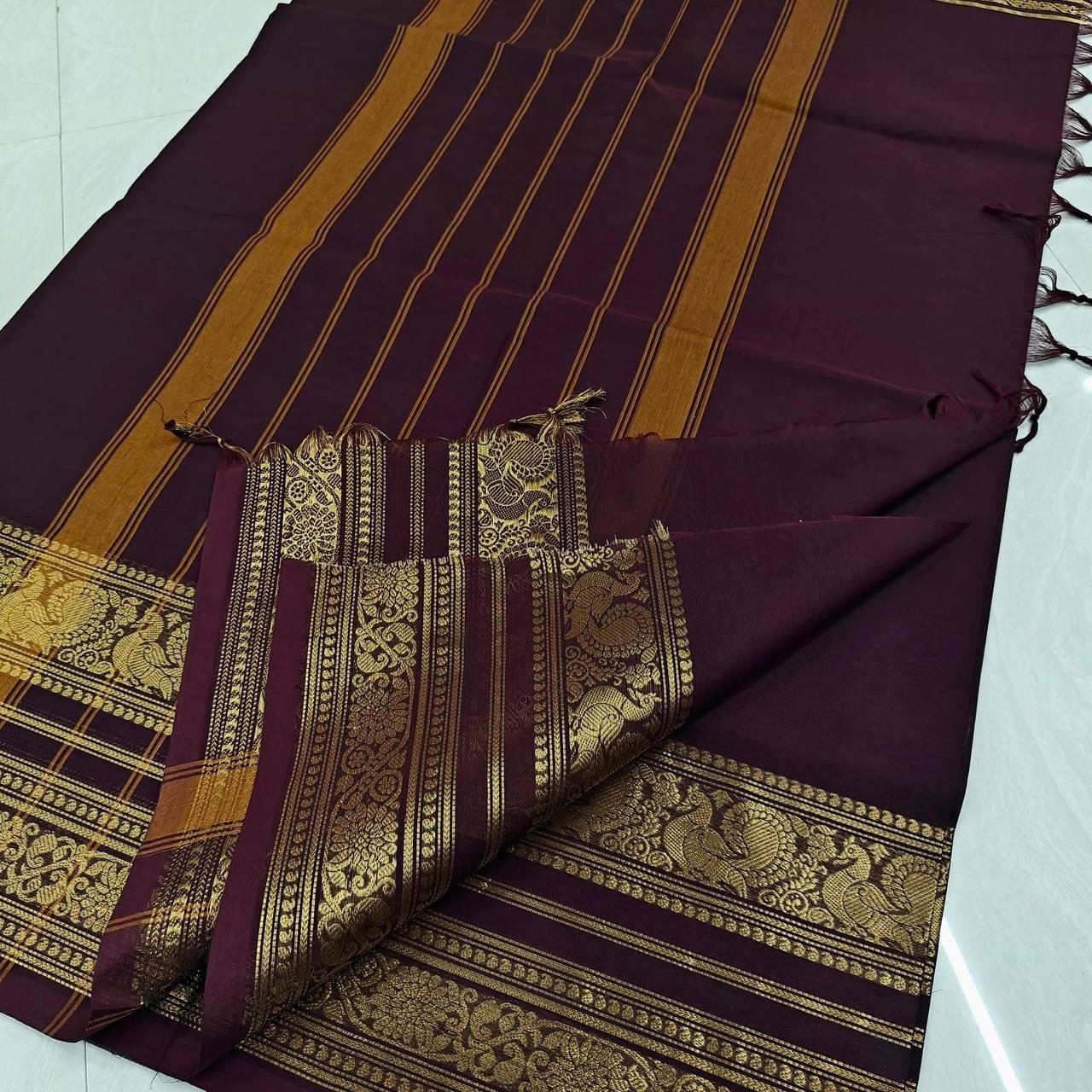 Kanchi cotton sarees - Image 5