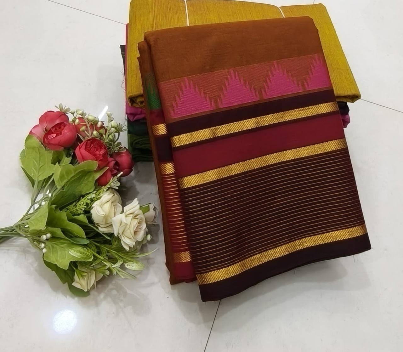 Kanchi cotton sarees - Image 6