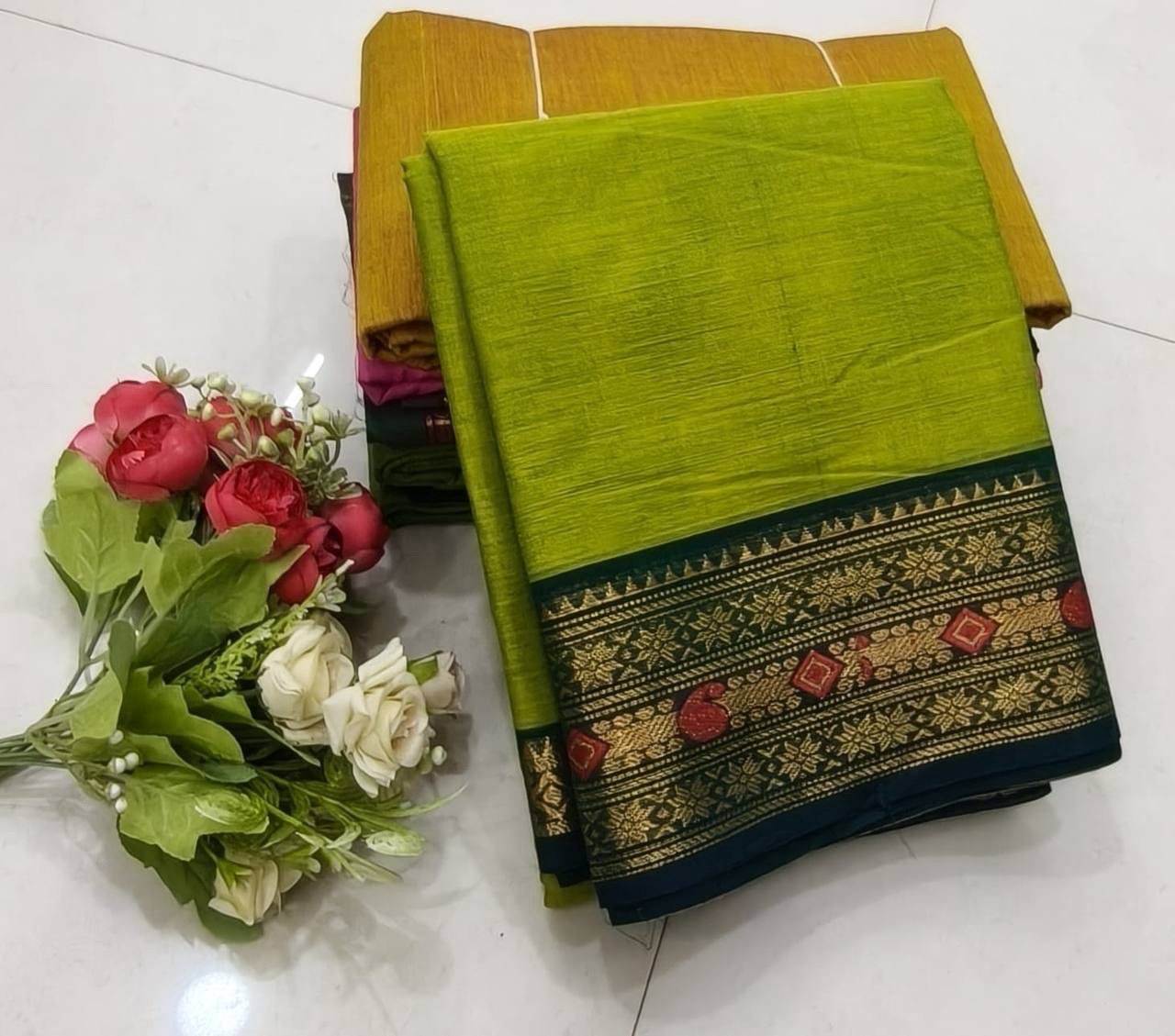 Kanchi cotton sarees - Image 4
