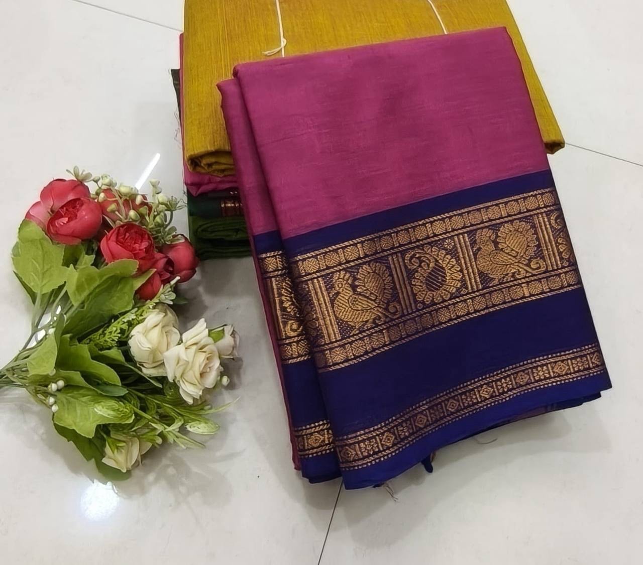 Kanchi cotton sarees - Image 9