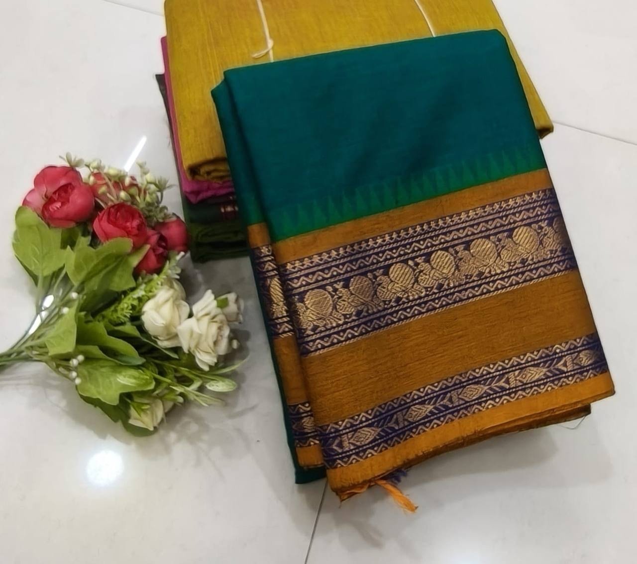 Kanchi cotton sarees - Image 10