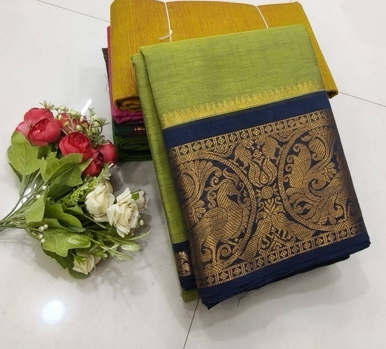 Kanchi cotton sarees - Image 12