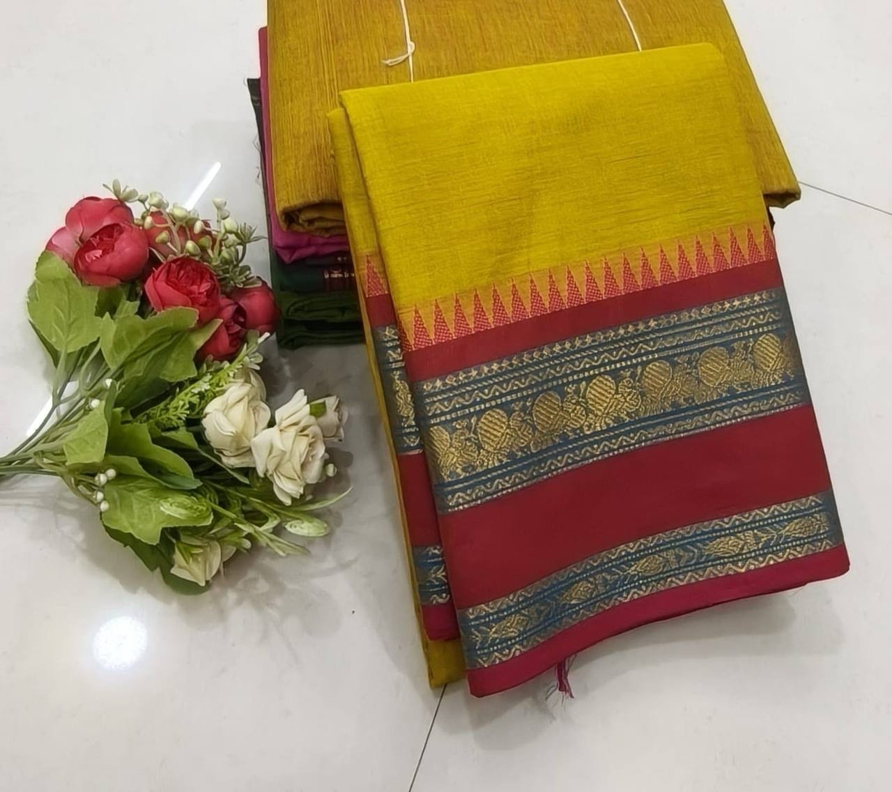 Kanchi cotton sarees - Image 19