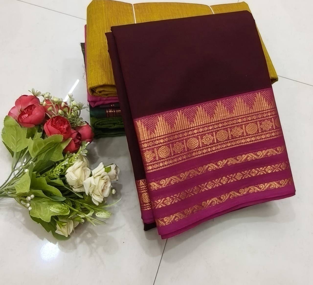 Kanchi cotton sarees - Image 20