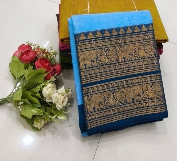 Kanchi cotton sarees - Image 27