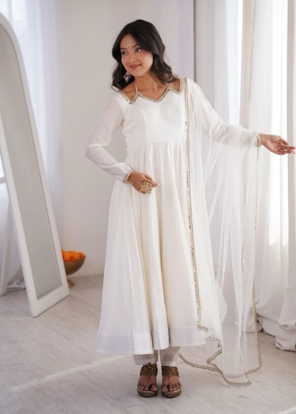 Roman silk Anarkali - Image 2