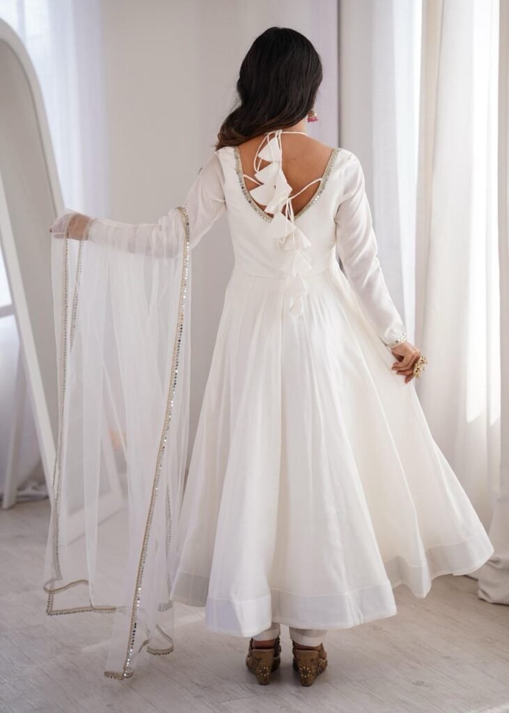 Roman silk Anarkali