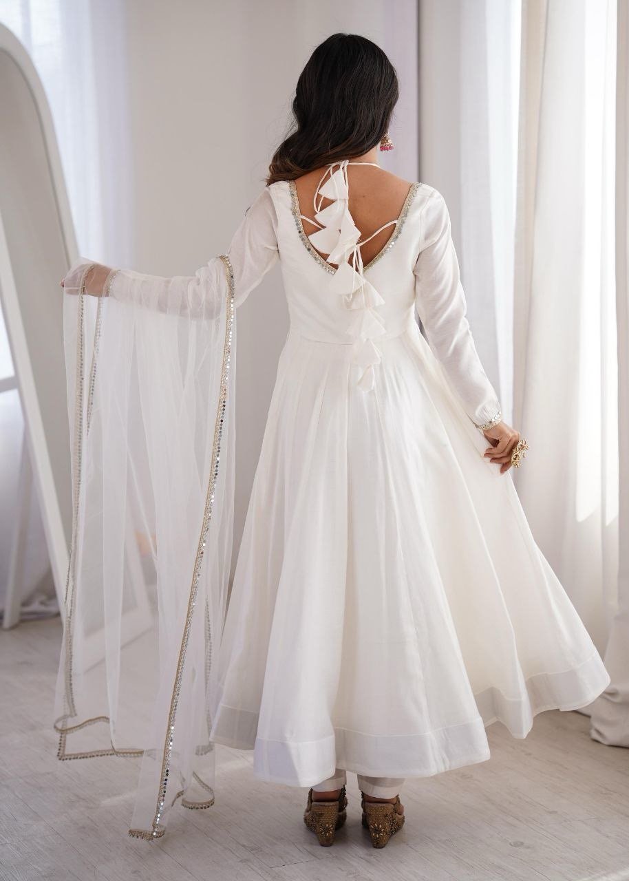 Roman silk Anarkali - Image 4