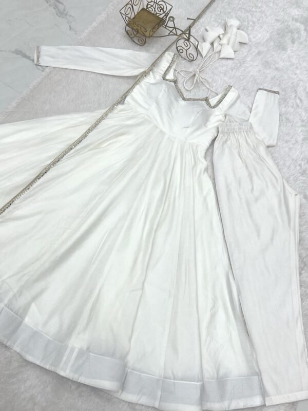 Roman silk Anarkali - Image 12