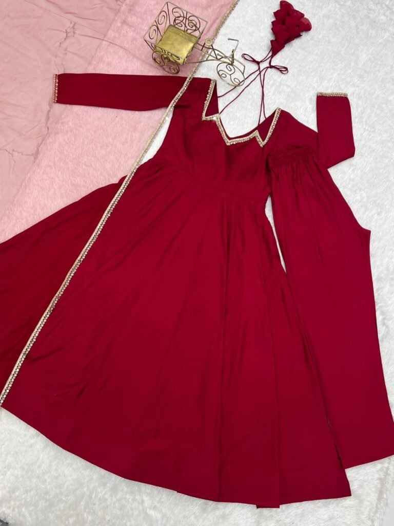 Roman silk Anarkali