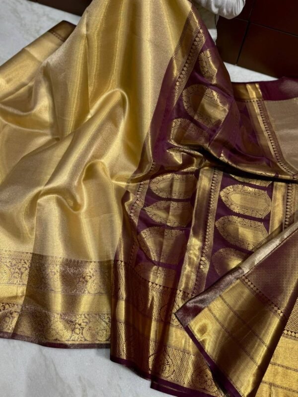 Kanchipuram Soft Tissue Saree - Image 4