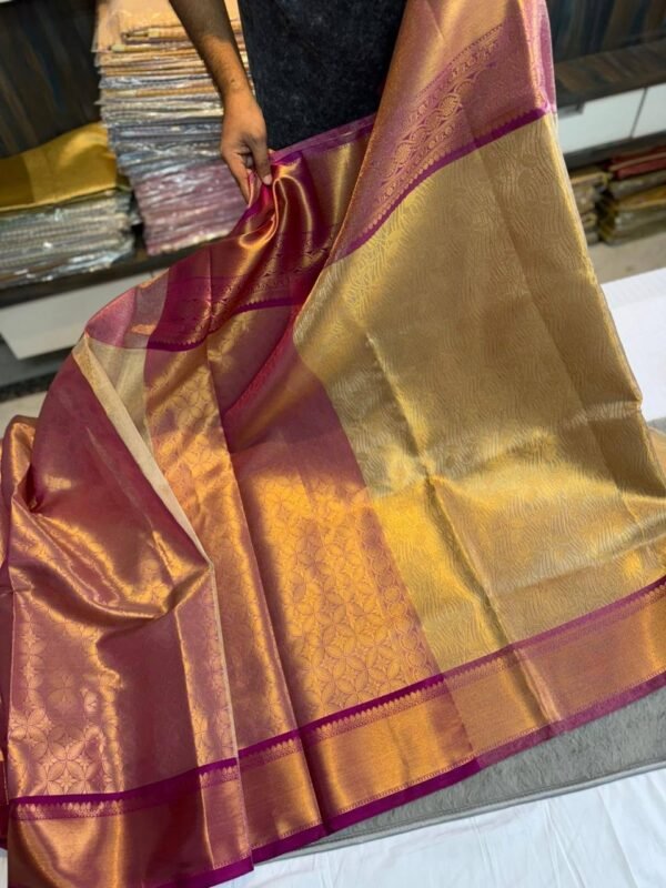 Kanchipuram Soft Tissue Saree - Image 5