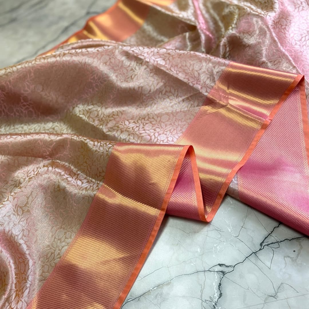 Sai Pallavi inspired Kanjivaram tissue silk - Image 4