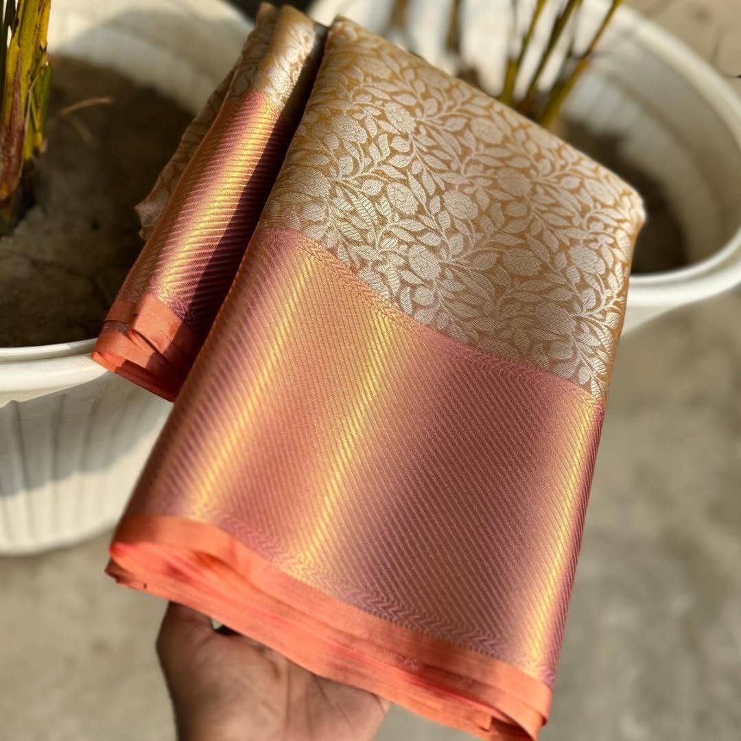 Sai Pallavi inspired Kanjivaram tissue silk - Image 2