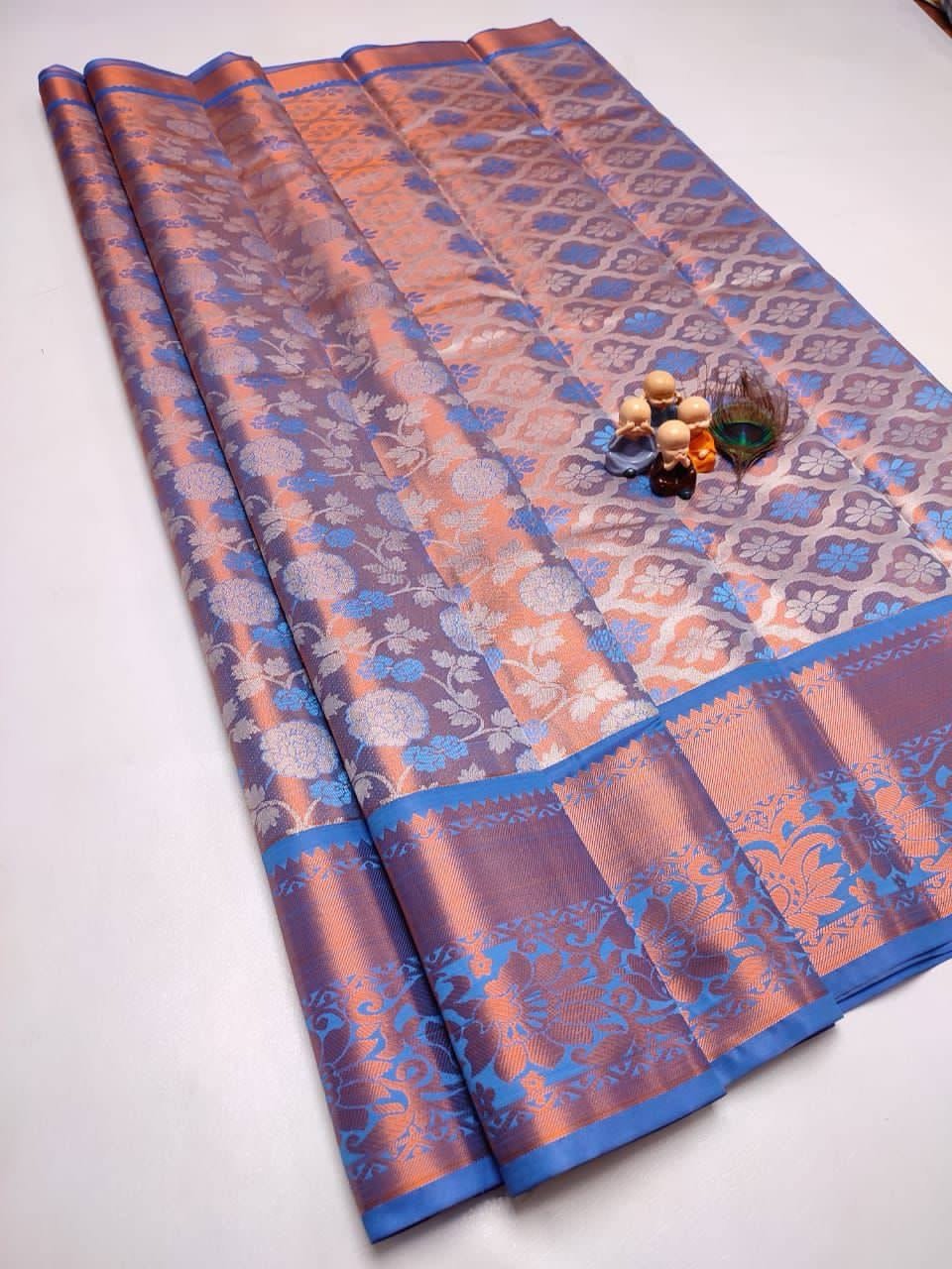 GRAND WEDDING TISSUE SILK SAREE - Image 2