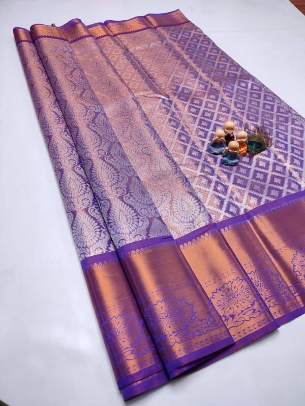 GRAND WEDDING TISSUE SILK SAREE - Image 16
