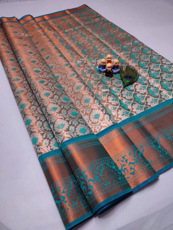 GRAND WEDDING TISSUE SILK SAREE - Image 13