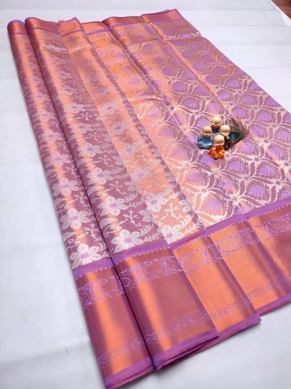GRAND WEDDING TISSUE SILK SAREE - Image 17