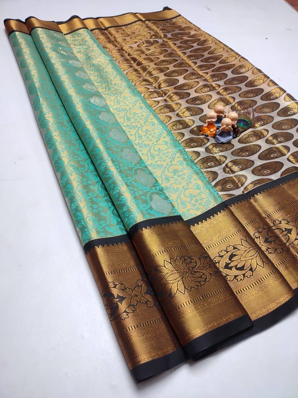 GRAND WEDDING TISSUE SILK SAREE - Image 24