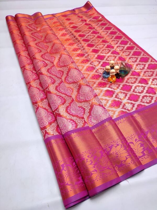 GRAND WEDDING TISSUE SILK SAREE - Image 25