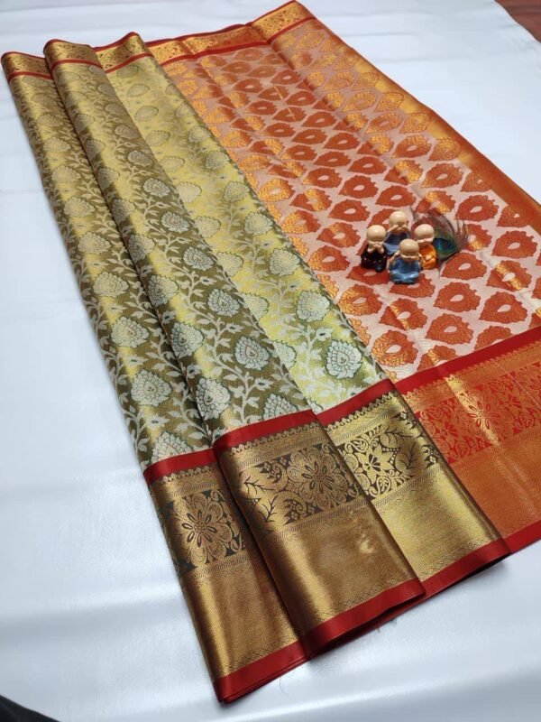 GRAND WEDDING TISSUE SILK SAREE - Image 26