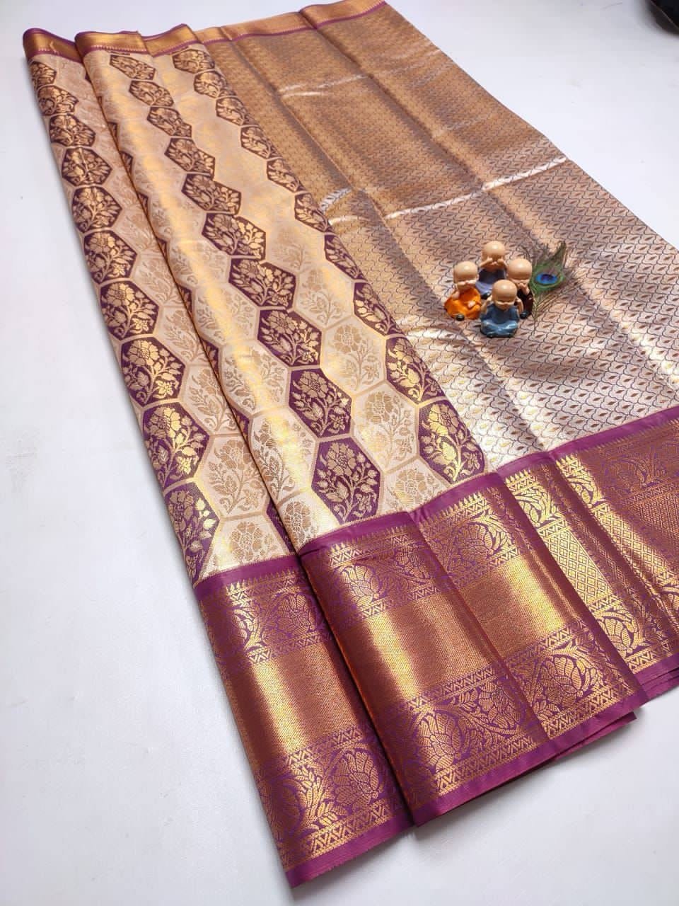 GRAND WEDDING TISSUE SILK SAREE - Image 28