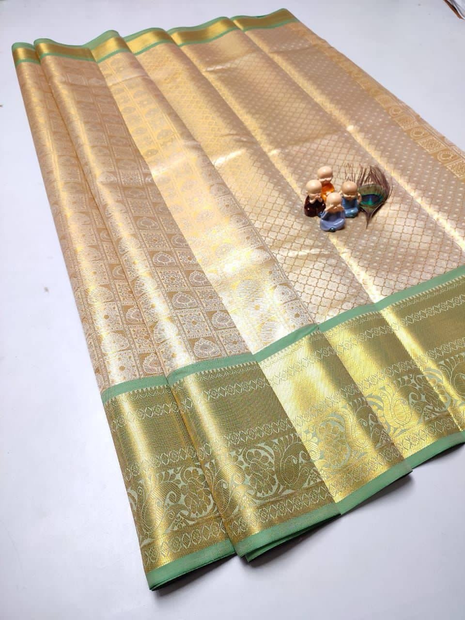 GRAND WEDDING TISSUE SILK SAREE - Image 29