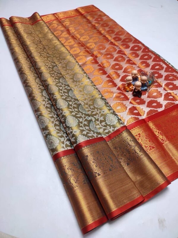 GRAND WEDDING TISSUE SILK SAREE - Image 30