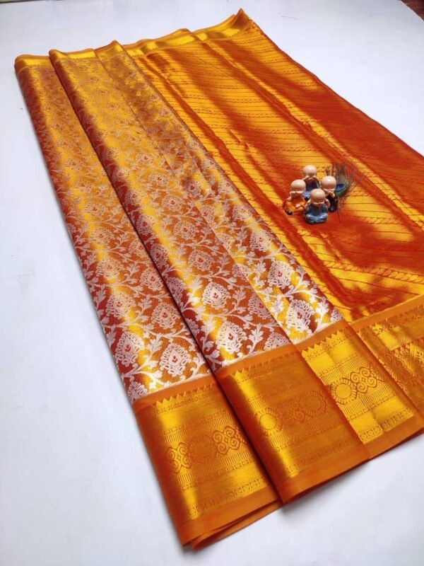 GRAND WEDDING TISSUE SILK SAREE - Image 32
