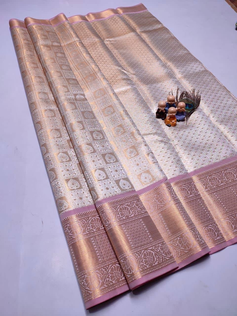 GRAND WEDDING TISSUE SILK SAREE - Image 35