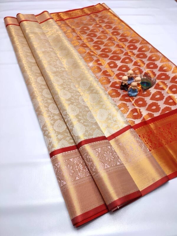 GRAND WEDDING TISSUE SILK SAREE