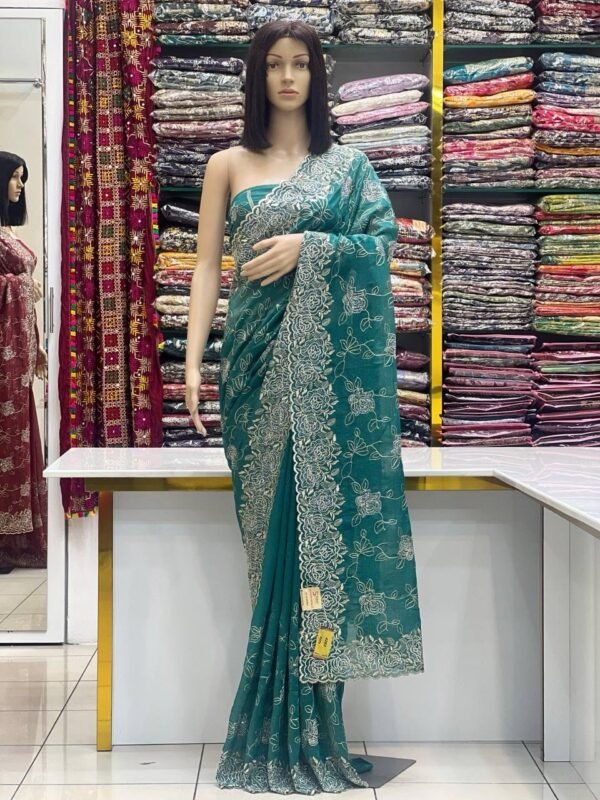 Crunchy silk sarees - Image 5