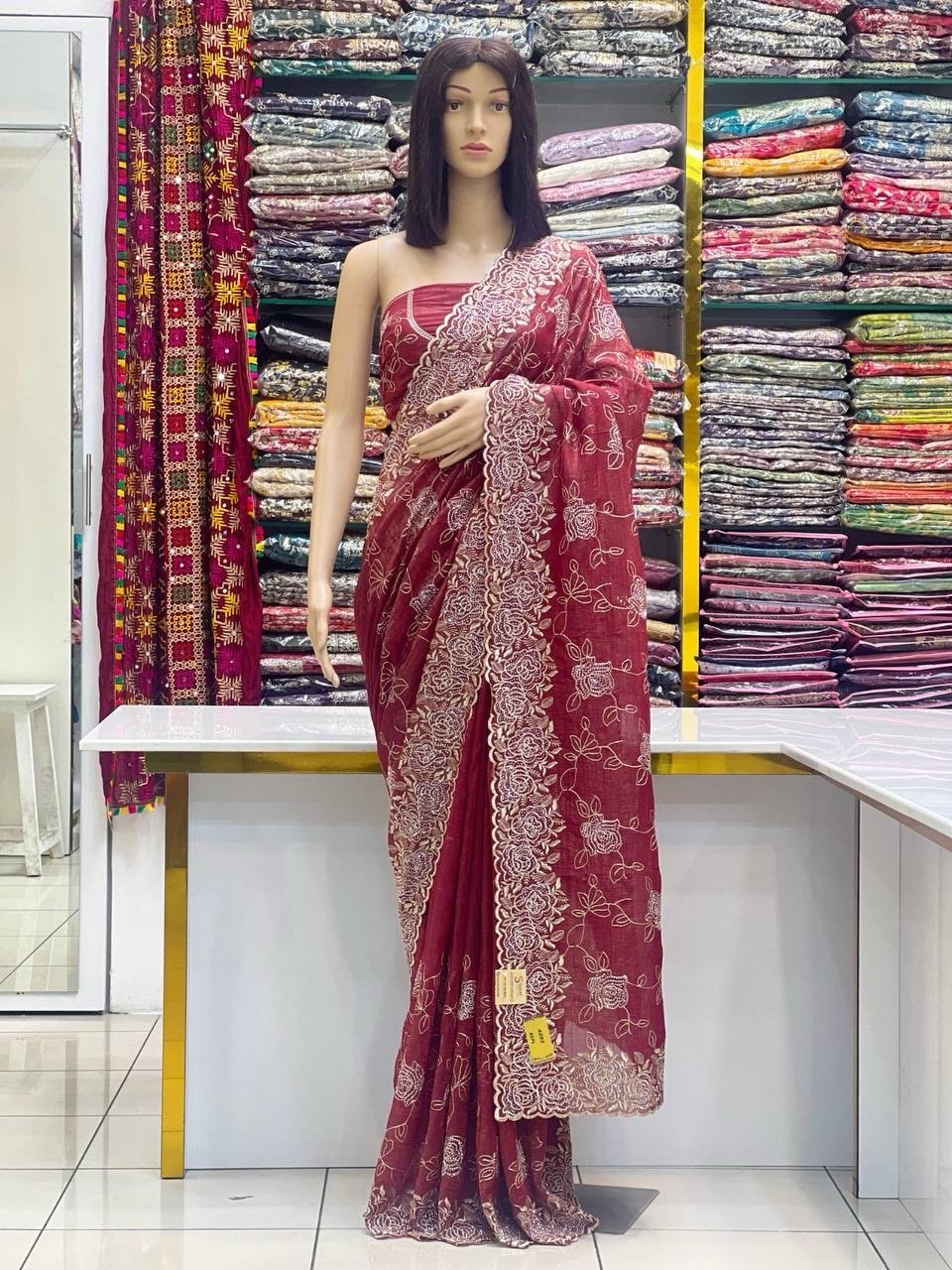 Crunchy silk sarees - Image 2