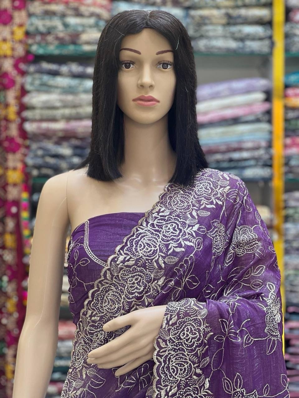 Crunchy silk sarees - Image 6