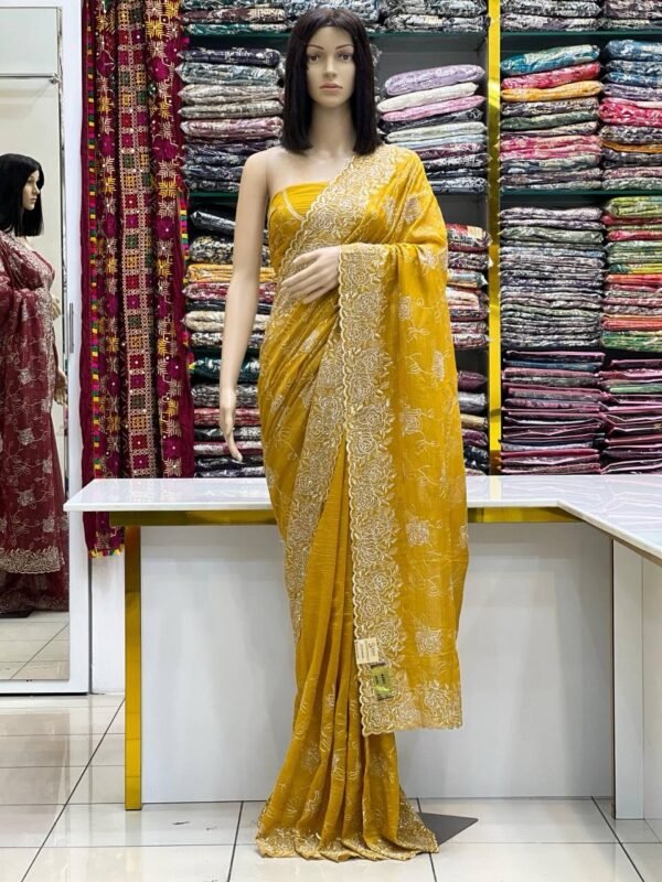 Crunchy silk sarees - Image 4