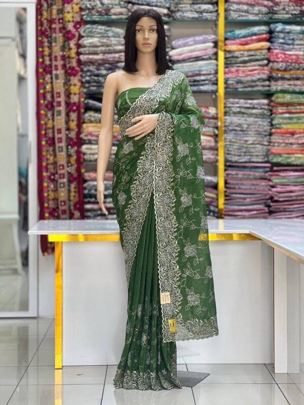 Crunchy silk sarees - Image 3