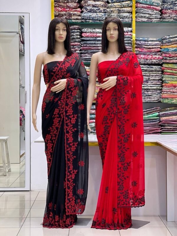 Georgette sarees - Image 2
