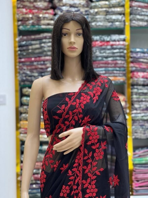 Georgette sarees - Image 10