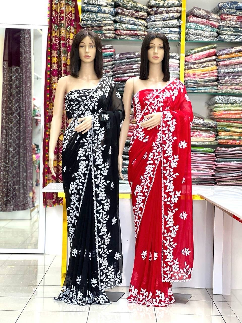 Georgette sarees - Image 1