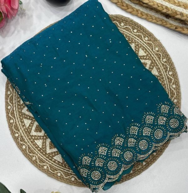 Jarkhan work space silk sarees - Image 14